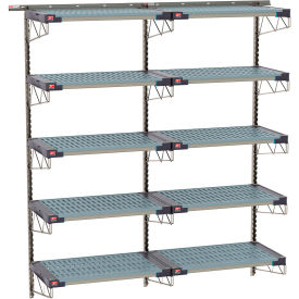 SmartWall Life Wall Shelving Kit, 10 Shelf, Starter, 80''W x 23-5/8''D X 84-3/4''H