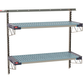 SmartWall Life Wall Shelving Kit, 2 Shelf, Starter, 56''W x 20-5/8''D x 44-3/4''H