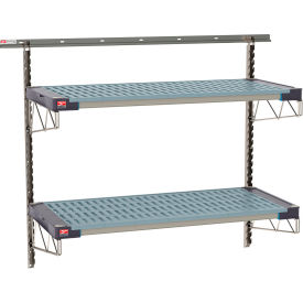 SmartWall Life Wall Shelving Kit, 2 Shelf, Starter, 56''W x 23-5/8''D X 44-3/4''H