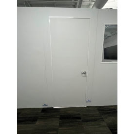 Click Temporary Wall Single Door Panel Class C, 4'W x 10'H White
