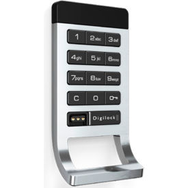 Curve Keypad+ Electronic Digital Keypad Lock with Standard Pull, Nickel