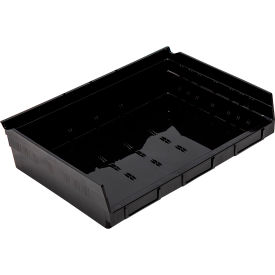 Nesting Economy Shelf Bin, 11-5/8"L x 16-1/2"W x 4"H, Black