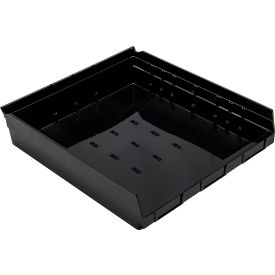 Nesting Economy Shelf Bin, 17-7/8"L x 16-1/2"W x 4"H, Black