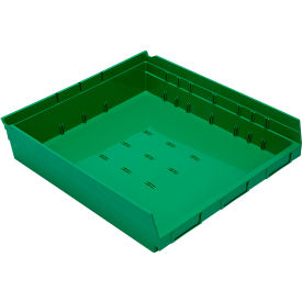 Nesting Economy Shelf Bin, 17-7/8"L x 16-1/2"W x 4"H, Green