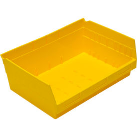 Nesting Economy Shelf Bin, 11-5/8"L x 16-1/2"W x 6"H, Yellow