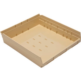 Nesting Economy Shelf Bin, 17-7/8"L x 16-1/2"W x 4"H, Ivory