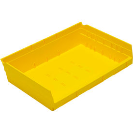 Nesting Economy Shelf Bin, 11-5/8"L x 16-1/2"W x 4"H, Yellow