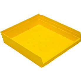 Nesting Economy Shelf Bin, 17-7/8"L x 16-1/2"W x 4"H, Yellow