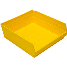 Storage Systems Nesting Economy Shelf Bin, 17-7/8"L x 16-1/2"W x 6"H, Yellow