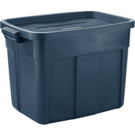 Roughneck Tote, 23-7/8"L x 15-7/8"W x 16-3/8"H, Dark Indigo Metallic, Polyethylene