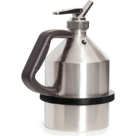Type I Stainless Steel Safety Can with Dispensing Tap, 0.52 Gallon, Silver