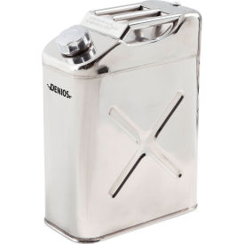 Type I Stainless Steel Safety Can, 5.2 Gallon, Screw Lid with Dispensing Tube, Silver