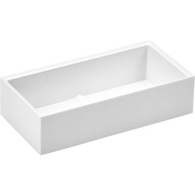 Konnect Accessory Tray, Wide, Stacks For Desktop Storage, White