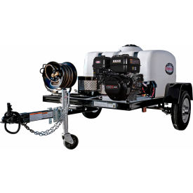 Mobile Trailer Gas Pressure Washer CRX420 Engine, 4200 PSI, 4.0 GPM