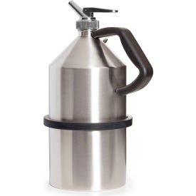 Type I Stainless Steel Safety Can with Dispensing Tap, 1.3 Gallon, Silver