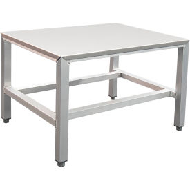 Industrial Stationary HD Welded Equipment Stand with Stainless Steel Top, 29"W x 24"D x 24"H