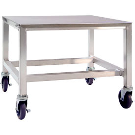 Mobile Heavy Duty Welded Equipment Stand w/Stainless Steel Top, 29"W x 24"D x 24"H