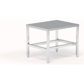 Industrial Stationary HD Welded Equipment Stand with Aluminum Top, 29"W x 24"D x 24"H