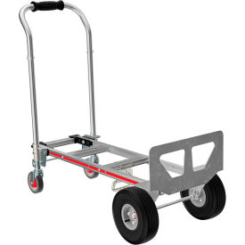 Gemini Jr 2-in-1 Convertible Hand Truck with Pneumatic Wheel, 1100 lb Capacity