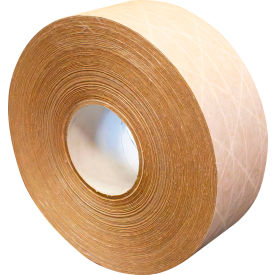 Water Activated Kraft Paper with Filament, 2" x 375', Brown, Pack of 8