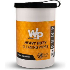 Heavy Duty Cleaning Wipes, Unscented, 72 Wipes/Canister