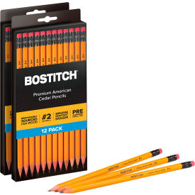 Office Premium American Cedar Wood Pencil, #2 Grade, Yellow Barrel, 24/Pack