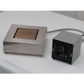 Digital Thermostat High Temperature Hot Plate, 6" x 6" Plate, 1000°F, 120V, Silver