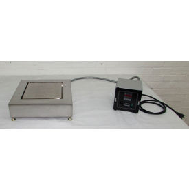 Digital Thermostat High Temperature Hot Plate, 9" x 9" Plate, 1000°F, 240V, Silver