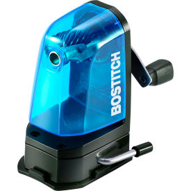 Office Multi-Mount Manual Pencil Sharpener, Vacuum/Screw Mount, Blue