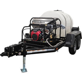 Industrial Hot Water Pressure Washer Trailer, Kubota D902, 3500 PSI, 5.0 GPM