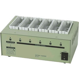 Multi-Charger Battery Charger, 6 Battery Capacity, 120-240V, 50-60 Hz