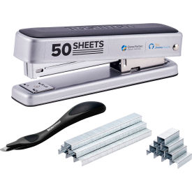 Titan Heavy Duty Metal Stapler, 50 Sheet Capacity, Silver
