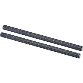 MeasureMate Learning Ruler, 12" Long, Black, 2/Pack