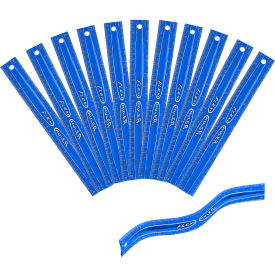 Flexi Ruler, 12" Long, Blue, 12/Pack