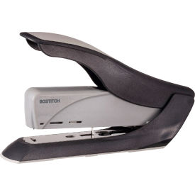 Spring Powered Heavy Duty Stapler, 60 Sheet Capacity, Black/Gray