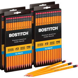 Office Premium American Cedar Wood Pencil, #2 Grade, Yellow Barrel, 48/Pack