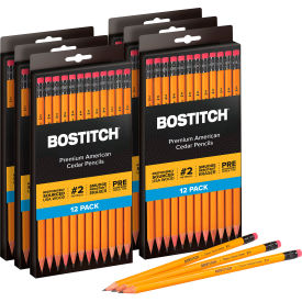 Office Premium American Cedar Wood Pencil, #2 Grade, Yellow Barrel, 72/Pack