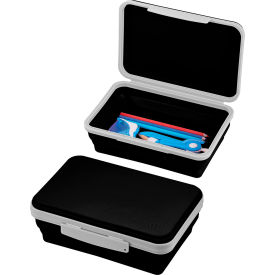 Flexi Storage Box with Lid, Collapsible Design, Black