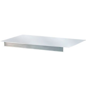Heavy Duty Adjustable Solid Aluminum Undershelf, 96"W x 24"D, Silver