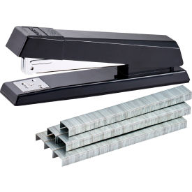 Office No-Jam Premium Desktop Stapler, 25 Sheet Capacity, Black