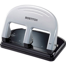 Office EZ Squeeze 3-Hole Punch, 40 Sheet Capacity, Silver/Black