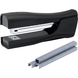 Office Dynamo Stand-Up Stapler, 20 Sheet Capacity, Black
