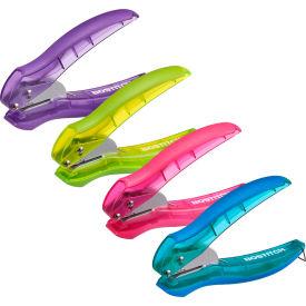Office EZ Squeeze 1-Hole Punch, 10 Sheets Capacity, Multi-Color