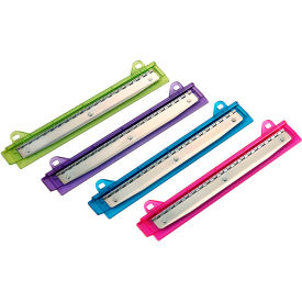 Office Ring Binder 3-Hole Punch, 5 Sheet Capacity, Multi-Color, 4/Pack