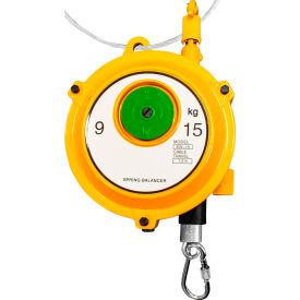 Packaging Tool Balancer, 20 to 33 lb. Capacity, 6"W x 3"D, Yellow