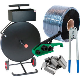 Polypropylene Strapping Kit For 1/2"W, Contractor, Regular Duty