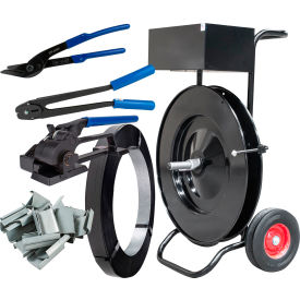 Packaging Steel Strapping Kit For 1/2"W, Heavy Duty