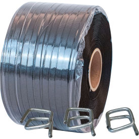 Packaging Polypropylene Strapping Kit For 1/2"W, Metal Buckles, Economy Duty