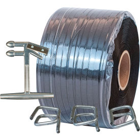 Polypropylene Strapping Kit For 1/2"W, Wire Buckles, Regular Duty