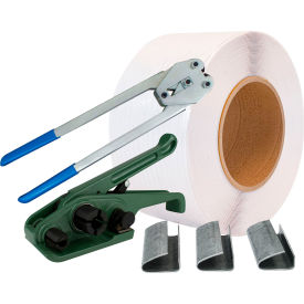 Polypropylene Strapping Kit For 1/2"W, Heavy Duty, 1000 Case of Seals